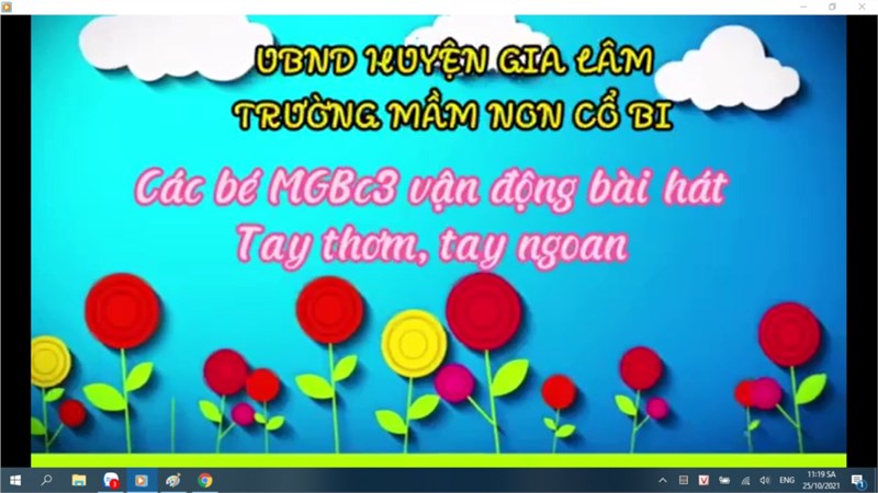 Cùng các bé lớp MGB C3 vận động: Tay thơm tay ngoan